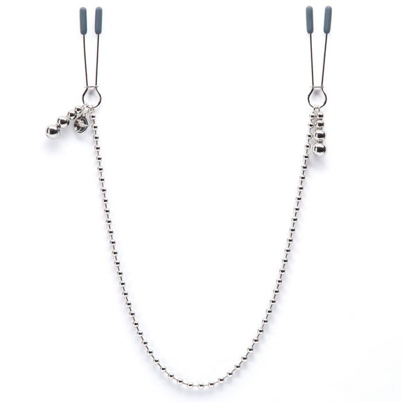 FIFTY SHADES DARKER AT MY MERCY BEADED CHAIN NIPPLE CLAMPS-FS63952