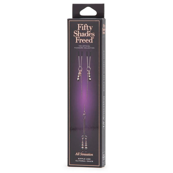 FIFTY SHADES FREED ALL SENSATION NIPPLE & CLITORAL CHAIN(OUT MAY)-FS69154