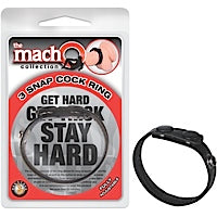 MACHO COLLECTION 3 SNAP COCK RING -NW2476