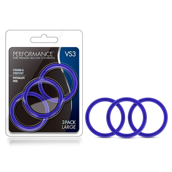 Performance - VS3 Pure Premium Silicone Cock Rings - Large - BL-72812
