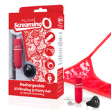 SCREAMING O MY SECRET CHARGED REMOTE CONTROL PANTY VIBE RED-SCRAPTYR101