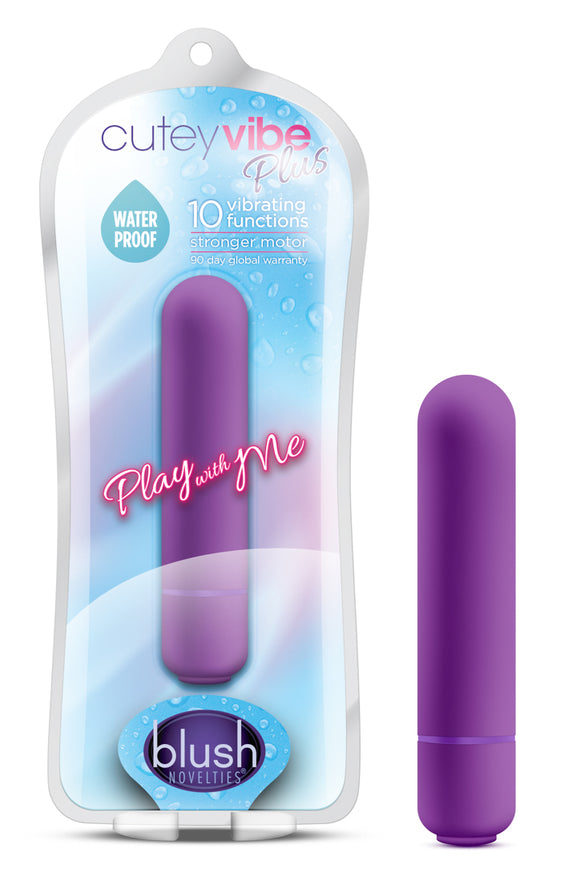 PLAY WITH ME CUTEY VIBE PLUS 10 FUNCTION BULLET PURPLE -BN00111