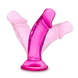 B YOURS SWEET N SMALL 4IN DILDO W/ SUCTION CUP PINK -BN13620