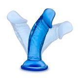 B YOURS SWEET N' SMALL 4IN DILDO W/ SUCTION CUP BLUE -BN13622