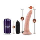 DR. SKIN DR. DAVE 7IN VIBRATING COCK W/ SUCTION CUP VANILLA-BN13703