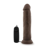 DR. SKIN DR. THROB 9.5IN VIBRATING COCK W/ SUCTION CUP CHOCOLATE-BN13816
