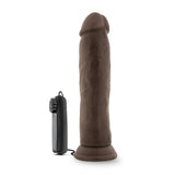 DR. SKIN DR. THROB 9.5IN VIBRATING COCK W/ SUCTION CUP CHOCOLATE-BN13816