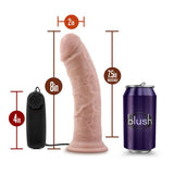 DR. SKIN DR. JOE 8IN VIBRATING COCK W/ SUCTION CUP VANILLA -BN13823