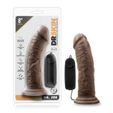 DR. SKIN DR. JOE 8IN VIBRATING COCK W/ SUCTION CUP CHOCOLATE -BN13826