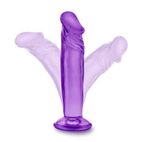 B YOURS SWEET N SMALL 6IN DILDO W/ SUCTION CUP PURPLE -BN14621