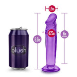 B YOURS SWEET N SMALL 6IN DILDO W/ SUCTION CUP PURPLE -BN14621