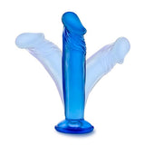 B YOURS SWEET N SMALL 6IN DILDO W/ SUCTION CUP BLUE -BN14622
