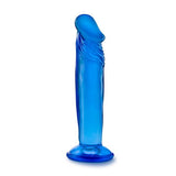 B YOURS SWEET N SMALL 6IN DILDO W/ SUCTION CUP BLUE -BN14622