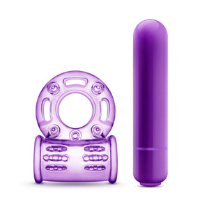 PLAY WITH ME COUPLES PLAY VIBRATING COCKRING PURPLE -BN77901