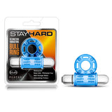 STAY HARD 10 FUNCTION BULL RING BLUE VIBRATING -BN77902