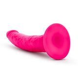 NEO ELITE 7.5IN SILICONE DUAL DENSITY COCK NEON PINK -BN82200