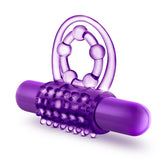 PLAY WITH ME THE PLAYER VIBRATING DOUBLE STRAP COCKRING PURPLE-BN91911