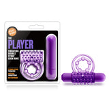PLAY WITH ME THE PLAYER VIBRATING DOUBLE STRAP COCKRING PURPLE-BN91911