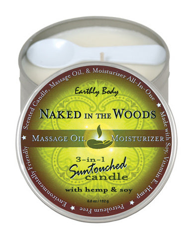 CANDLE 3 IN 1 NAKED IN THE WOODS 6.8 OZ -EBHSC022