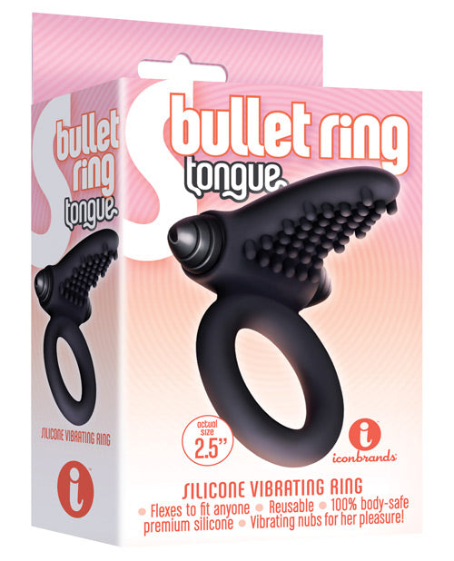 9'S S-BULLET RING TONGUE SILICONE -IB26052