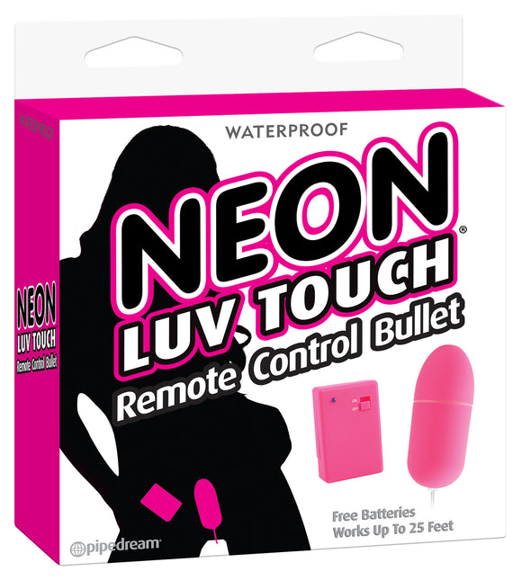 NEON LUV TOUCH REMOTE CONTROL BULLET PINK -PD267411
