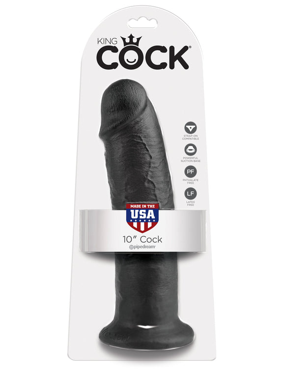KING COCK 10IN COCK BLACK -PD550523