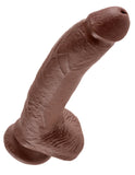 KING COCK 9IN COCK W/BALLS BROWN -PD550829