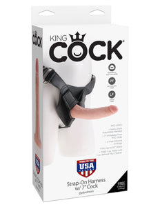 KING COCK STRAP ON HARNESS W/7 COCK FLESH "-PD562221