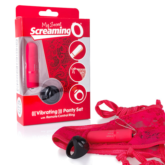 SCREAMING O REMOTE CONTROL PANTY VIBE RED -SCRPNTYR101