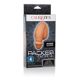 PACKER GEAR 4IN SILICONE PENIS TAN -SE158025