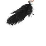 OSTRICH FEATHER BLACK -SS70001