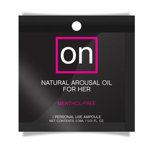 ON NATURAL AROUSAL OIL FOIL PACK -ONVL180