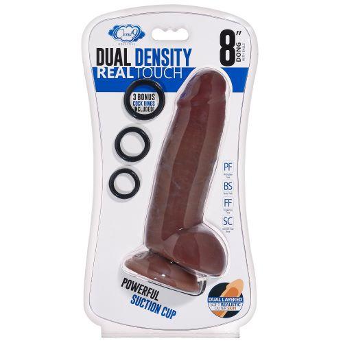 CLOUD 9 DUAL DENSITY DILDO TOUCH THICK W/ REALISTIC PAINTED VEINS & BALLS 8 IN W/-WTC711