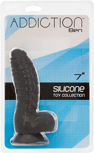 ADDICTION 100% SILICONE BEN 7 BLACK(OUT MAY) "-BMS87311