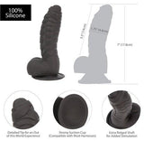 ADDICTION 100% SILICONE BEN 7 BLACK(OUT MAY) "-BMS87311