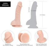 ADDICTION 100% SILICONE BRAD 7.5 BEIGE(OUT END MAY) "-BMS87225
