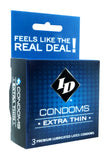 ID EXTRA THIN CONDOM 3PK (OUT FEB) -IDWXT03