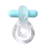 JAYDEN RECHARGEABLE VIBRATING COCK RING CLEAR SLEEVE -MTMA1720CLR