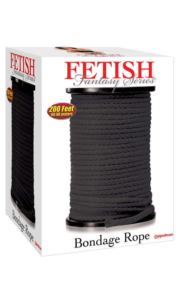 FETISH FANTASY BONDAGE ROPE BLACK 200 FEET -PD382023