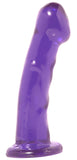BASIX RUBBER WORKS PURPLE 6.5IN DONG W/SUCTION CUP -PD420812
