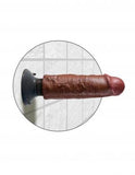 KING COCK 6IN COCK BROWN VIBRATING -PD540129