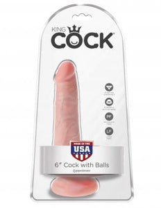 KING COCK 6 COCK W/BALLS FLESH "-PD553121