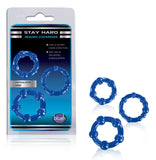 Stay Hard - Beaded Cock Rings - BL-00012